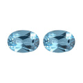 Set of 2 Swiss Blue Topaz (Oval 7x5 mm) 1.72 ctw Loose gemstone - Sticky add to cart bar