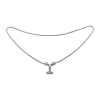 Bali Legacy Sterling Silver Wolf Necklace (30 Inches) (57.15 g)