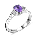 TLV Certified & Appraised Rhapsody 950 Platinum AAAA Madagascar Purple Sapphire, Diamond (E-F, VS) (0.20 cts) Ring (Size 10.0) (4.45 g) 1.05 ctw - Sticky add to cart bar