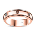 14K Vermeil RG Over Sterling Silver Band Ring (Size 5.0) (5.20 g) - Sticky add to cart bar