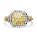 Luxoro 10K Yellow Gold Natural Yellow and Diamond (I1-I2) Ring (Size 6.0) 1.00 ctw - Sticky add to cart bar