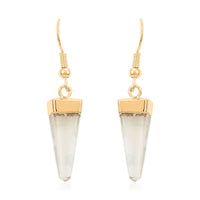 African Amethyst Earrings in Goldtone 8.00 ctw
