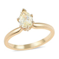 14K Yellow Gold G-H I2-I3 Diamond Solitaire Ring (Size 7.0) 2.85 Grams 0.75 ctw - Sticky add to cart bar