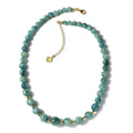 D'Joy Green Kyanite Beaded Necklace 18-20 Inches in Vermeil Yellow Gold Over Sterling Silver 323.00 ctw - Sticky add to cart bar