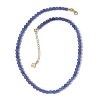 D'Joy Tanzanite Beaded Necklace 18-20 Inches in Vermeil Yellow Gold Over Sterling Silver 128.00 ctw