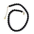 D'Joy Black Tourmaline Beaded Necklace 18-20 Inches in Vermeil Yellow Gold Over Sterling Silver 260.00 ctw - Sticky add to cart bar