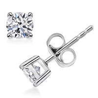 JCK Vegas Deal 14K White Gold Luxuriant Lab Grown Diamond Stud Earrings 1.00 ctw