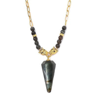 Grey Zebra Jasper Necklace 18-20 Inches in Silvertone 160.00 ctw