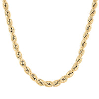 10K Yellow Gold 3mm Rope Necklace (26 Inches) (6.60 g)