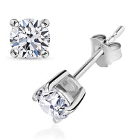 14K White Gold Luxuriant Lab Grown Diamond Earrings 2.00 ctw