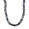 Peacock Freshwater Pearl Necklace 20 Inches in Silvertone - Sticky add to cart bar
