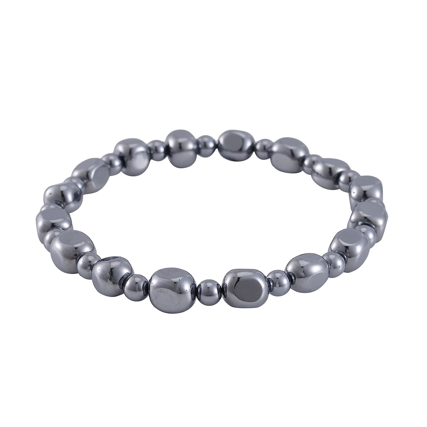 Terahertz 120.00 ctw Tumble Shape Stretch Anklet (10In)