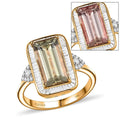 Iliana AAA Turkizite and G-H SI White Diamond 5.50 ctw Ring in 18K Yellow Gold (Size 9.0) 5.65 Grams - Sticky add to cart bar