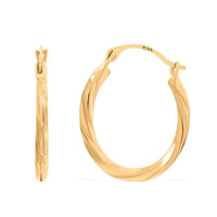 14K Yellow Gold Hoop Earrings