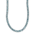 Betroka Blue Apatite and White Zircon Necklace 18 Inches in Platinum Over Sterling Silver 30.15 ctw - Sticky add to cart bar
