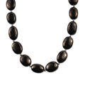 Elite Shungite Beaded Necklace 18-20 Inches in Rhodium Over Sterling Silver 135.00 ctw - Sticky add to cart bar