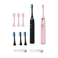Homesmart Set of 2 Pink and Black Electric Toothbrush with 8 Replaceable Heads - Sticky add to cart bar