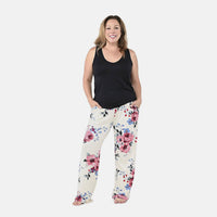 Amanda Paige Ivory Floral Pajama Bottom - M