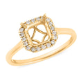 Luxoro 14K Yellow Gold Mounting Ring (Size 7.0) - Sticky add to cart bar