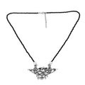 Bali Legacy Thai Black Spinel Beaded Dragon Necklace 20-22 Inches in Sterling Silver 32.50 ctw - Sticky add to cart bar