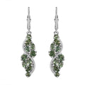Premium Andranomaro Green Apatite Liana Vines Earrings in Rhodium Over Sterling Silver 4.35 ctw - Sticky add to cart bar