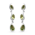 Premium Natural Green Apatite Dangling Earrings in 18K Vermeil YG Over Sterling Silver 1.65 ctw - Sticky add to cart bar