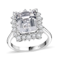 Epic Deal Brazilian Petalite, Multi Gemstone Ring in Rhodium Over Sterling Silver (Size 6.0) 6.50 ctw