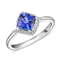 Certified & Appraised Rhapsody 950 Platinum AAAA Tanzanite and E-F VS Diamond Ring (Size 6.0) 5.60 Grams 2.00 ctw - Sticky add to cart bar