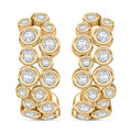 Moissanite Bubble Earrings in Rhodium Over Sterling Silver 2.85 ctw - Sticky add to cart bar