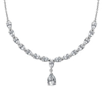D'Joy Brazilian Petalite Y-Necklace 18-20 Inches in Rhodium Over Sterling Silver 6.25 ctw