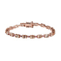 TLV Premium Marropino Morganite, Madagascar Pink Sapphire Bracelet in 18K Vermeil RG Over Sterling Silver (7.25 In) 9.40 ctw - Sticky add to cart bar