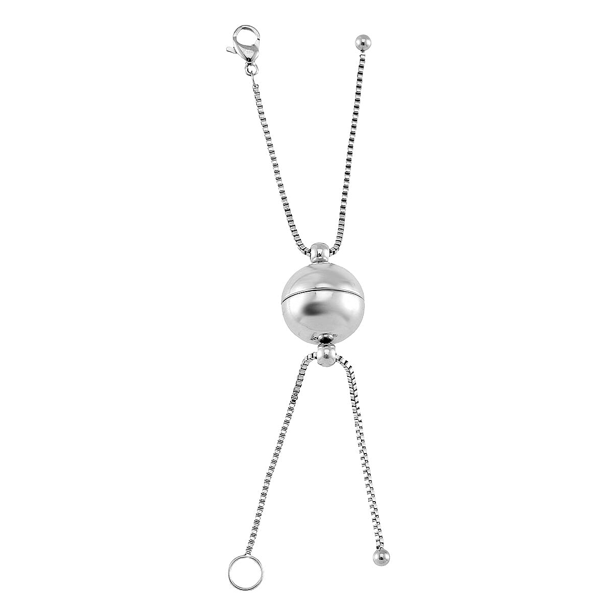 1.2mm Box Chain in Stainless Steel with 8mm Magnetic Lock and Lobster Lock