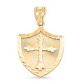 10K Yellow Gold Shield of Faith Pendant 2.50 Grams - Sticky add to cart bar