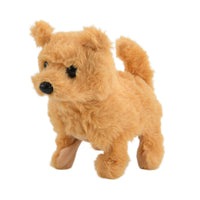 Yellow Walking Plush Dog (6.3") (2xAA Battery Not Included)