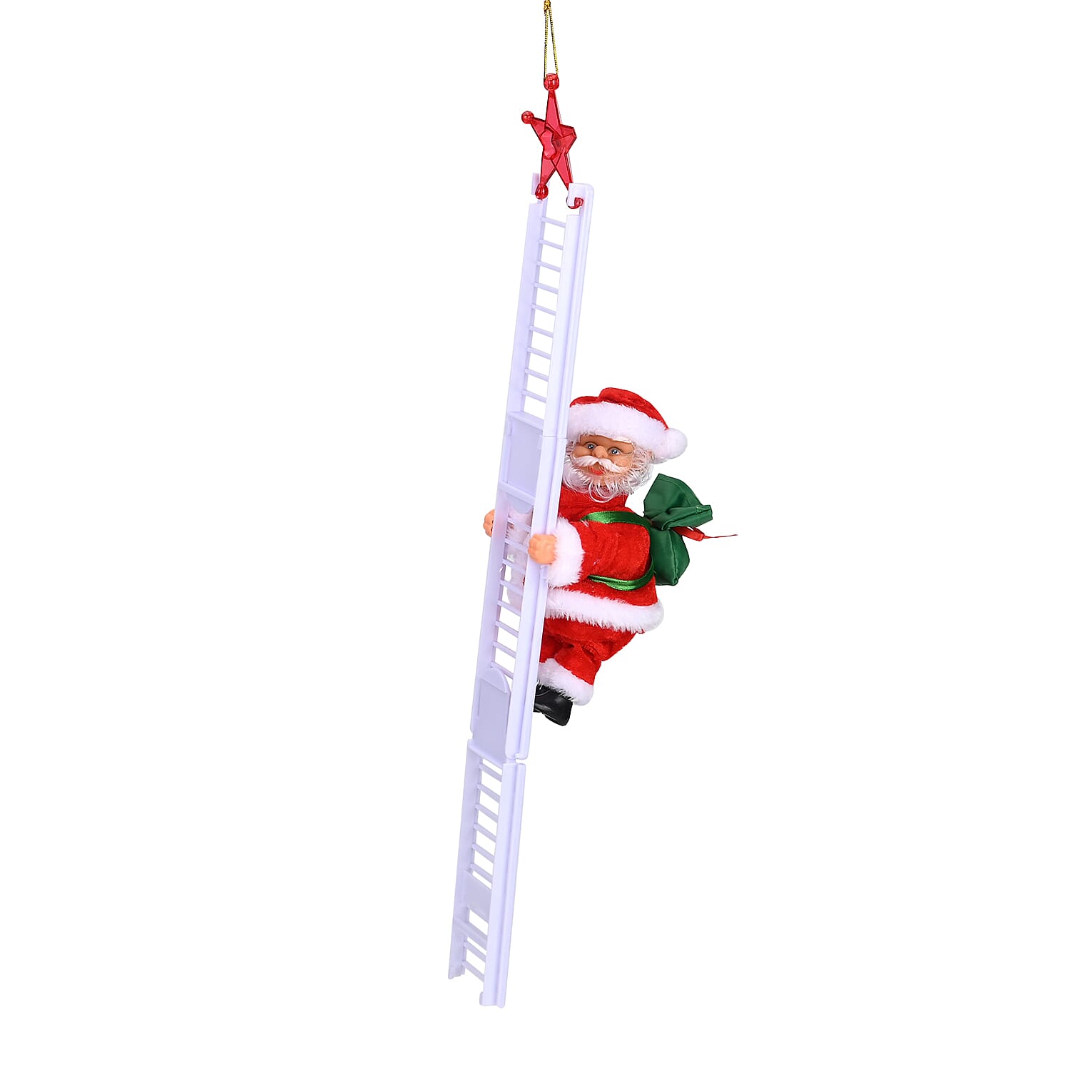 Ladder Climbing Santa Claus with Dancing and Singing