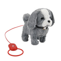 Gray Electronic Remote Control Plush Dog (7.48"x8.87")