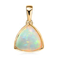 Luxoro AAA Ethiopian Welo Opal 3.85 ctw Ethereal Mystical Pendant without Chain in 14K Yellow Gold - Sticky add to cart bar
