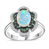 Ethiopian Welo Opal & Kagem Zambian Emerald