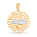 Last Supper Pendant without Chain in 10K Yellow and White Gold 2.20 Grams - Sticky add to cart bar
