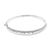Clarte Sul Mare Collection Moissanite Bangle Bracelet in Vermeil YG Over Sterling Silver (6.50 In) 1.20 ctw