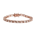 Epic Deal Premium Marropino Morganite Tennis Bracelet in 18K Vermeil RG Over Sterling Silver (6.50 In) 11.00 ctw - Sticky add to cart bar