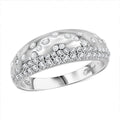Clarte Sul Mare Collection Moissanite Ring in Platinum Over Sterling Silver (Size 10.0) 0.60 ctw - Sticky add to cart bar