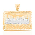 10K Yellow and White Gold Last Supper Pendant 5.50 Grams - Sticky add to cart bar