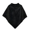 Black Faux Fur Collar Shawl (40.94"x32.67") - Sticky add to cart bar