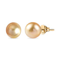 Luxoro 14K Yellow Gold Premium Golden South Sea Pearl Stud Earrings - Sticky add to cart bar