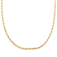 6mm Rope Chain Necklace in 10K Yellow Gold 13.60 Grams 26 Inches