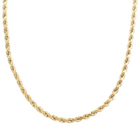 10K Yellow Gold 7.5mm Rope Chain Necklace 26 Inches 20.80 Grams