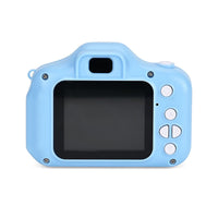 2 Inches Screen Camera Toy - Blue (Video, Game, 800W Pixels (5.2"x3.0"x2.1") (Rechargeable 400mAh Battery Powered by USB Cable)
