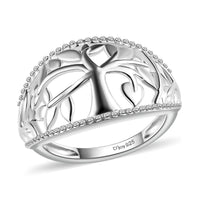 Sterling Silver Cluster Ring (Size 10.0) (3 g)