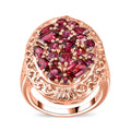 Orissa Rhodolite Garnet Ring in 18K Vermeil RG Over Sterling Silver 5.60 ctw - Sticky add to cart bar